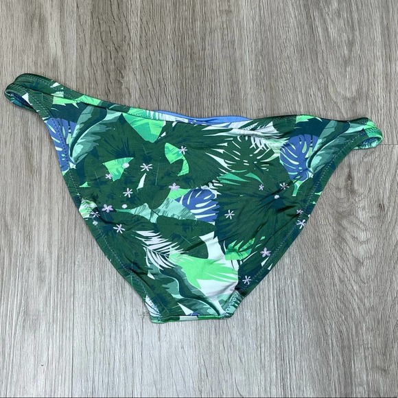 Letarte Women's Green Multi Palm Sugar Full Coverage Bikini Swim Bottoms sz XS - Picture 3 of 5